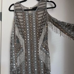 Missguided Embellished Mini Dress
